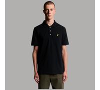Lyle & Scott, Polo da uomo in tinta unita, Nero corvino, M