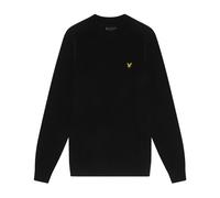 Lyle & Scott, ,Knitwear ,Uomo ,Nero ,S Maglione Girocollo a Coste