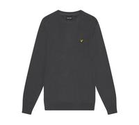 LYLE & SCOTT Maglia Girocollo Uomo Ragazzo Cotton Merino Grigio