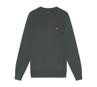Lyle & Scott - Maglione girocollo in cotone e merino - - Knitwear - Uomo - Verde - S