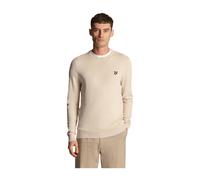 Lyle & Scott - Maglione Girocollo in Cotone - - Knitwear - Uomo - Beige - L