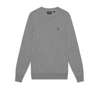 Maglione in cotone merino con scollo rotondo Lyle & Scott Gris S
