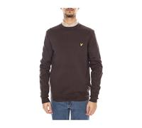 Lyle & Scott - Maglione Girocollo in Cotone Merino - - Knitwear - Uomo - Marrone - S