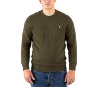 Lyle & Scott Maglione Lavorato a Maglia Girocollo con Dettaglio sulle Spalle KN1925V Tg. L col. Z485 Olive/Verde