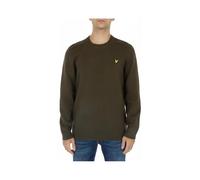 Lyle & Scott Maglione Lavorato a Maglia Girocollo con Dettaglio sulle Spalle KN1925V Tg. XL col. Z485 Olive/Verde