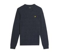 Lyle & Scott - Lambswool Blend Crew Neck Jumper Blu - Abbigliamento M Blu