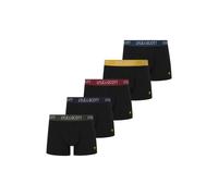 Lyle & Scott Miller 5 Pack Trunks Black Multi Waistbands Taglia: S | Biancheria intima Outlet | Uomo | Nero