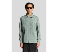 Lyle & Scott Multi Pocket Overshirt Cold Mint Taglia: XL | Camicie Casual Outlet | Uomo | Ciano