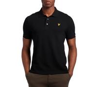Lyle & Scott, Polo da uomo in tinta unita, Nero corvino, M