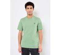 Lyle & Scott T-shirt uomo tinta unita con logo Verde Taglia S