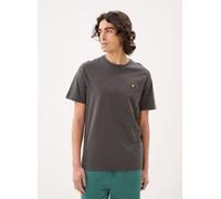 Lyle & Scott Uomo T-Shirt Tinta Unita Grigio Canna di Fucile XXL