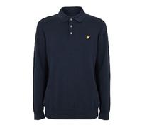 Lyle & Scott Polo da uomo a maniche lunghe, merino, nero, Z271 Dark Navy, XXL