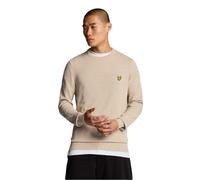 Lyle & Scott - Maglione Girocollo in Cotone - - Knitwear - Uomo - Beige - L