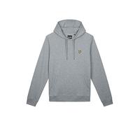 Lyle & Scott Uomo Maglione con Cappuccio Grigio Medio mélange L