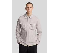 Lyle & Scott Ripstop Overshirt Pale Grey Taglia: L | Camicie Casual Outlet | Uomo | Grigio