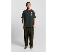 Lyle & Scott Rose And Crown Graphic T-shirt Dark Navy Taglia: XL | T-shirt stampate Outlet | Uomo | Blu