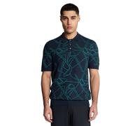 Lyle Scott Schema del Polo Golf, navy