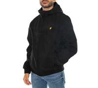 Lyle & Scott Giacca Softshell Uomo Fleece Back JK2110V Retro in pile Cappuccio Nero XL
