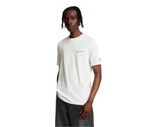 Lyle & Scott T-shirt da uomo ricamata, Bianco/Nero corvino, XL