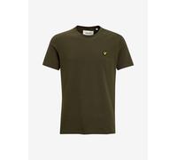 Lyle & Scott T-shirt uomo semplice – tinta unita verde oliva – L