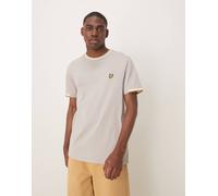 Lyle & Scott - T-shirt grigia con bordi a contrasto-Grigio S