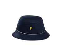 Lyle & Scott Uomo Cappello a secchiello con bordo a contrasto, Blu