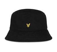 Lyle & Scott Uomo Cappello da Pescatore con Logo, Jet Black, One Size