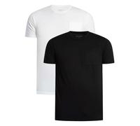 Lyle & Scott Uomo Confezione da 2 t-shirt basic con taschino, Multicolore