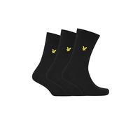 Lyle & Scott Uomo Confezione Da 3 Calzini Hamilton Premium, Black