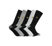 Lyle & Scott Uomo Confezione da 5 calzini Graham Premium, Multicolore