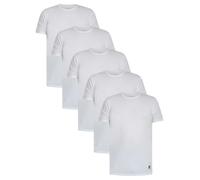 Lyle & Scott Uomo Confezione da 5 t-shirt basic da relax, bianca
