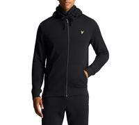 Lyle & Scott Uomo Felpa con Cappuccio con Zip Nero Corvino 4XL