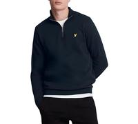 Lyle & Scott Uomo Felpa con Zip A Un Quarto Loopback, Dark Navy, M