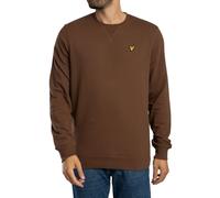 Lyle & Scott Uomo Felpa girocollo con logo, Marrone