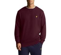 Lyle & Scott Uomo Felpa Girocollo Lavata Borgogna S