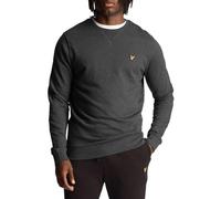 Lyle & Scott Uomo Felpa Girocollo Lavata Marna Carbone S