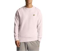 Lyle & Scott Uomo Felpa Girocollo Lavata Rosa Chiaro L