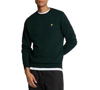 Lyle & Scott Uomo Felpa Girocollo Lavata Verde Scuro M