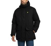 Lyle & Scott Uomo Giacca Parka A Membrana, Jet Black, XXL