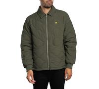 Lyle & Scott Uomo Giacca trapuntata in ripstop, verde