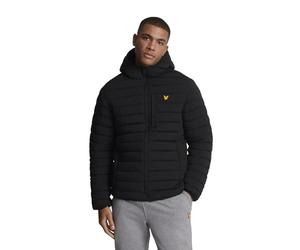Lyle & Scott Uomo Giacca Trapuntata Leggera Elasticizzata, Jet Black