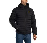Lyle & Scott Uomo Giacca Trapuntata Leggera Elasticizzata, Jet Black, XXL