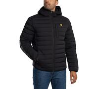 Lyle & Scott Uomo Giacca Trapuntata Leggera Elasticizzata, Jet Black, XXL