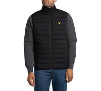 Lyle & Scott Uomo Gilet trapuntato leggero elasticizzato, Nero