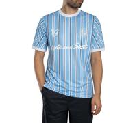 Lyle & Scott Uomo Maglia da calcio Prep Stripe, Blu