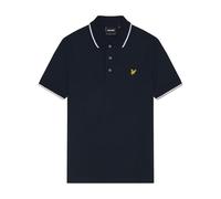 Lyle & Scott Uomo Polo A Punta, Dark Navy/White, L