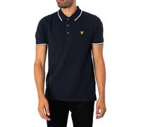 Lyle & Scott Uomo Polo a Punta, Blu, XL