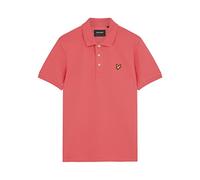 Lyle & Scott Uomo Polo in Cotone Biologico, Electric Pink, S