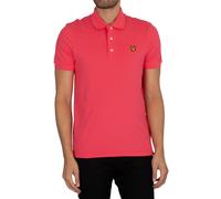 Lyle & Scott Uomo Polo in Cotone Biologico, Rosa, M