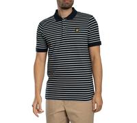 Lyle & Scott Uomo Polo in piqué bretone, Blu
